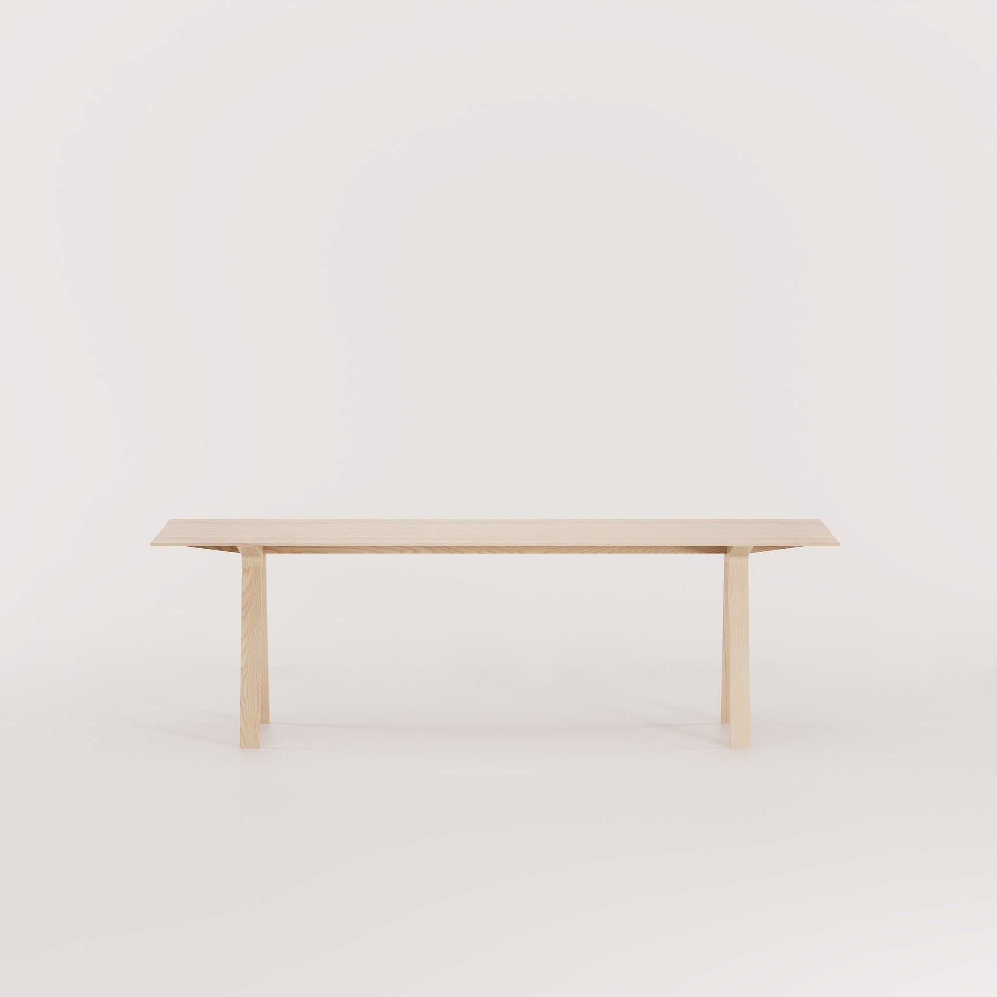 Louis table in White Ash. Designed by Tom Fereday in Australia and handmade by Mast Furniture.