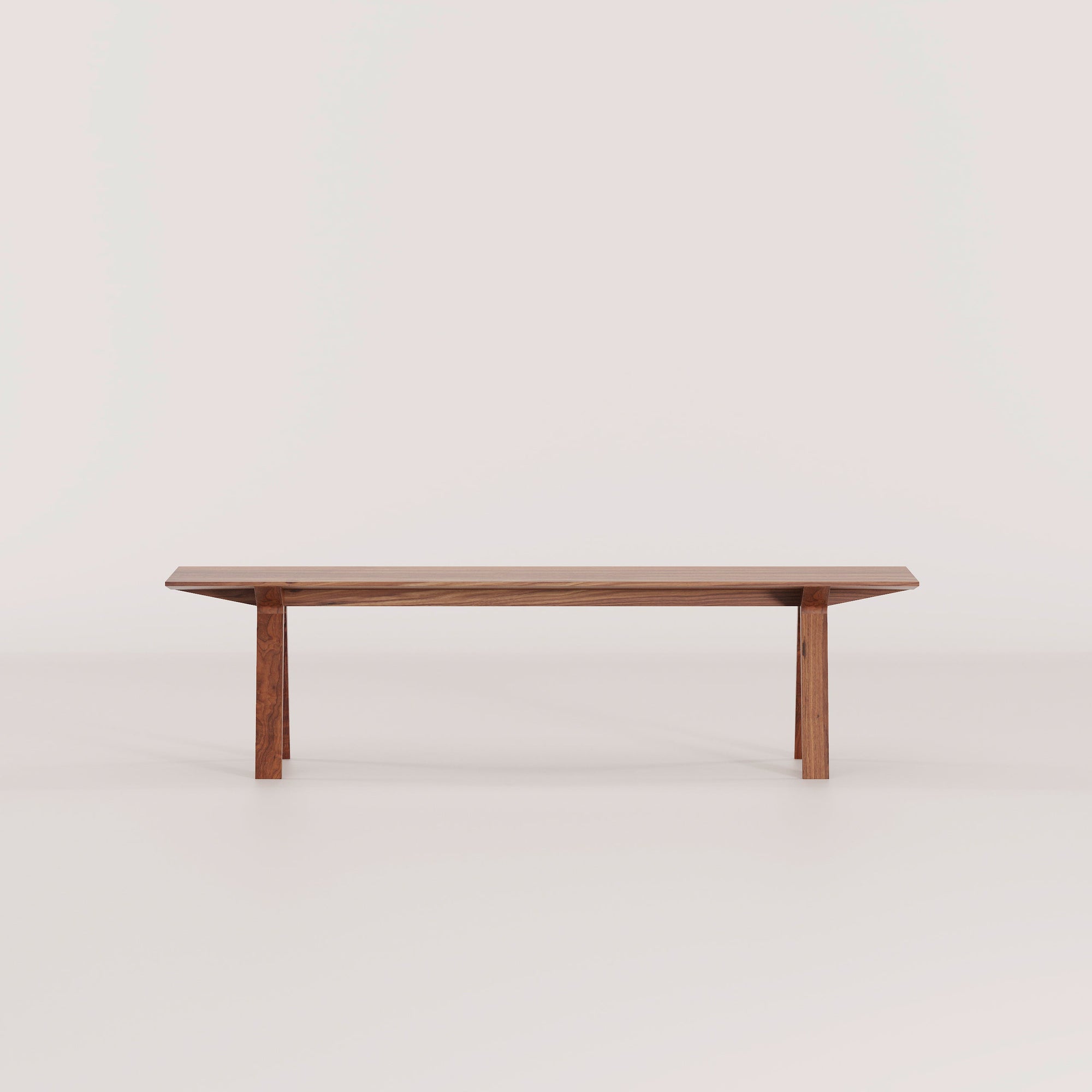 Louis bench in Walnut. Designed by Tom Fereday in Australia and handmade by Mast Furniture. 