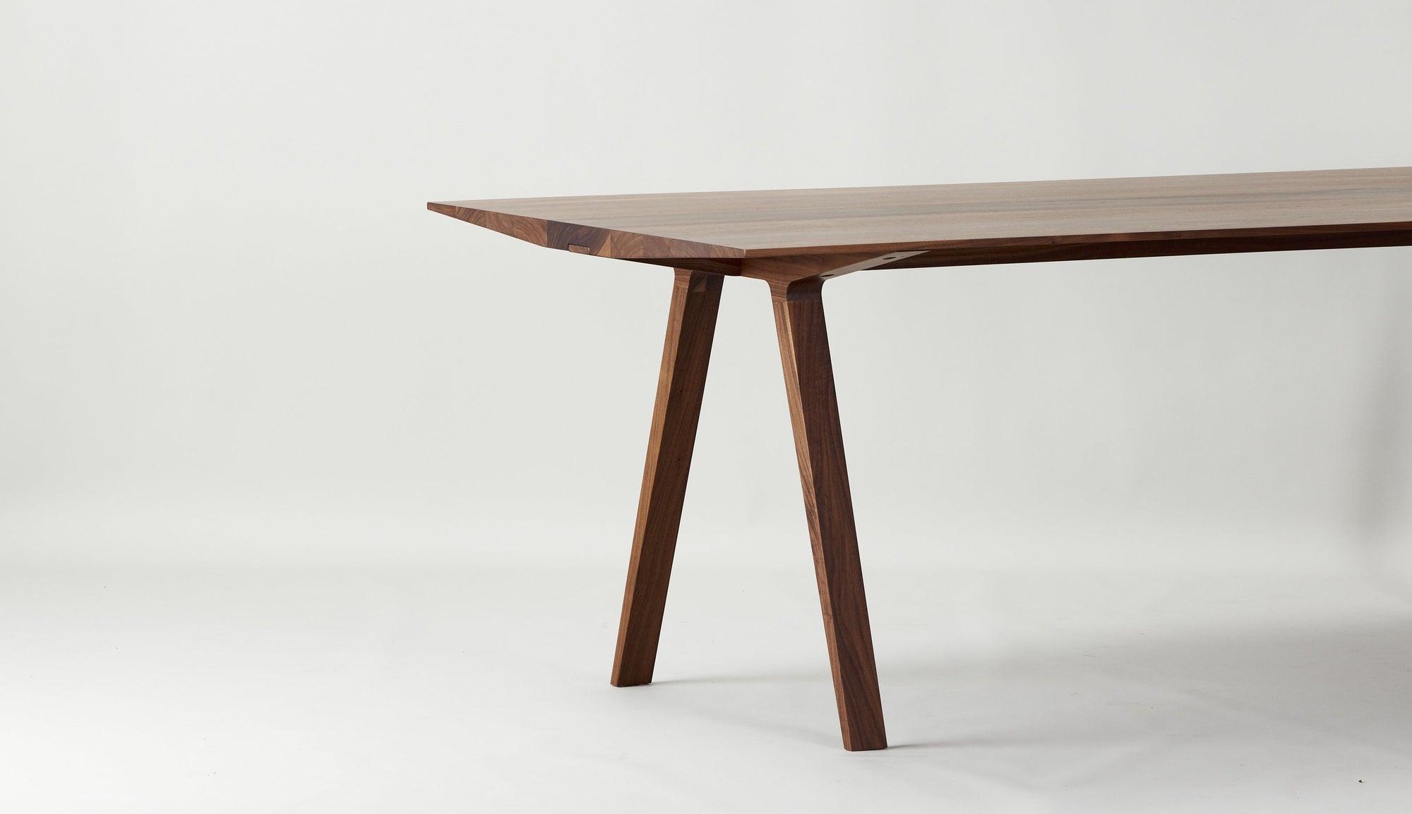 Louis table in Walnut. Designed by Tom Fereday in Australia and handmade by Mast Furniture. 