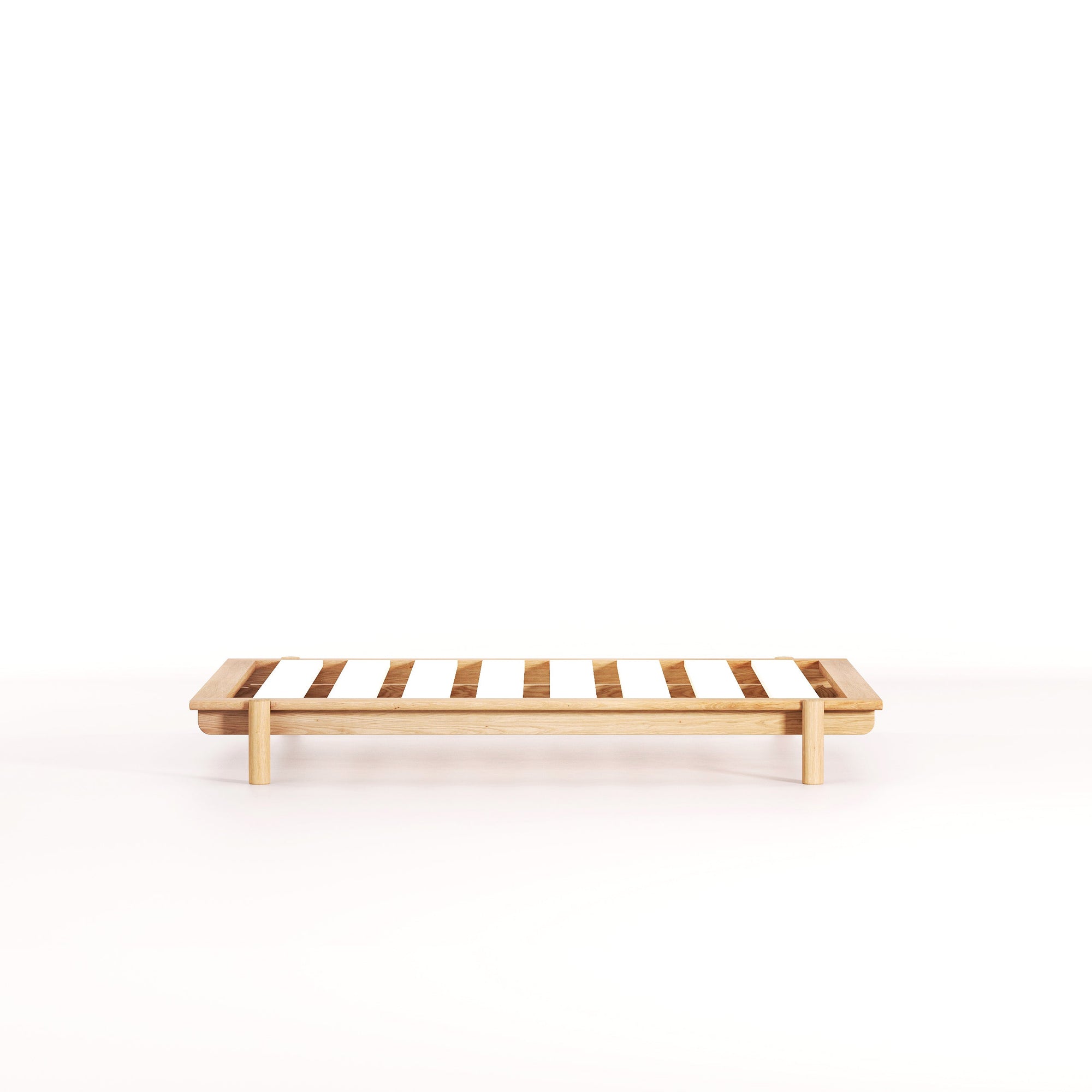 A beautiful Australian made timber platform bed by Mast Furniture